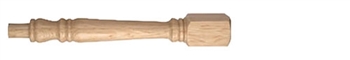 Oak Georgian Newel Post 160mm Head