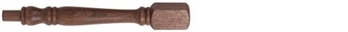 Walnut Georgian Newel Post 160mm Head