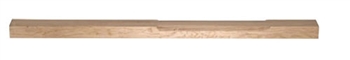 Oak Stop Chamfer Complete Half 83mm Newel Post 1400