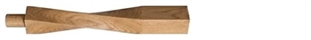 Oak Pre-Finished Contemporary Newel 180mm Head