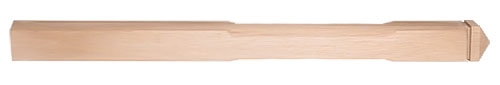 Oak Sphinx Stop Chamfer Complete Newel Post