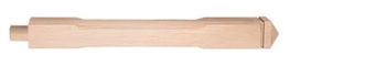 Oak Spinx Stop Chamfered Pegged Newel Post 1mtr