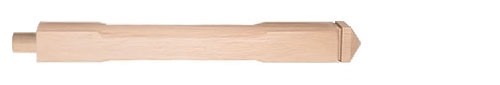Oak Spinx Stop Chamfered Pegged Newel Post 1mtr