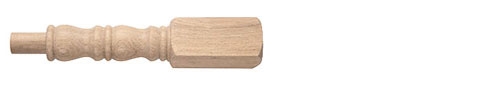 Oak Georgian Newel Post 205mm Head