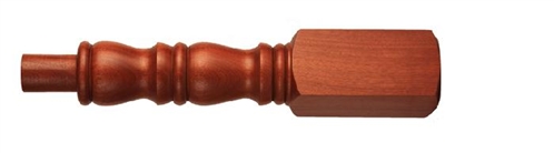 Dark Hardwood Georgian Newel Post 205mm Head