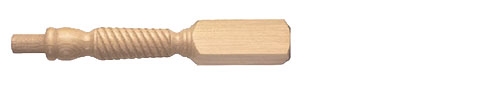 Oak Barley Twist Newel Post 205mm Head