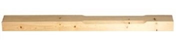 Pine Stop Chamfer Complete 120mm Half Newel Post