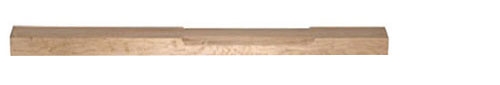 Oak Stop Chamfer Complete Half Newel Post 1200