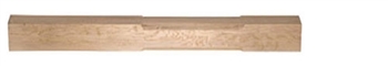 Oak Stop Chamfer Complete Newel Post 1200