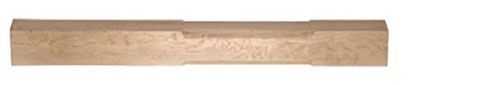 Oak Stop Chamfer Complete Newel Post 1200