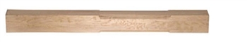 Oak Stop Chamfer Complete Newel Post 1300