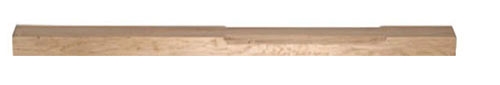 Oak Stop Chamfer Complete Half Newel Post 1400