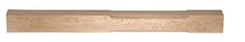 Oak Stop Chamfer Complete Newel Post 1400