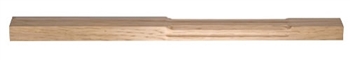 Oak Stop Chamfer Fluted Complete 95mm Half Newel Post
