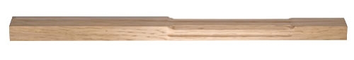 Oak Stop Chamfer Fluted Complete 95mm Half Newel Post