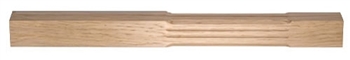 Oak Stop Chamfer Fluted Complete 95mm Newel Post
