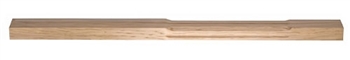 Oak Stop Chamfer Fluted Complete Half Newel Post