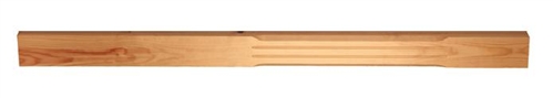 Pine Stop Chamfer Fluted Complete Half Newel Post