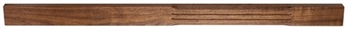Walnut Stop Chamfer Fluted Complete Half Newel Post