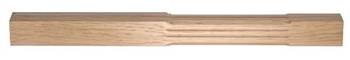 Oak Stop Chamfer Fluted Complete Newel Post