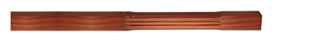Dark Hardwood Stop Chamfer Fluted Complete Newel Post