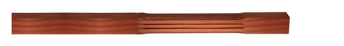 Dark Hardwood Stop Chamfer Fluted Complete Newel Post