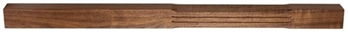 Walnut Stop Chamfer Fluted Complete Newel Post