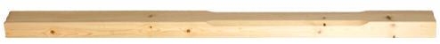 Pine Stop Chamfer Complete Half Newel Post