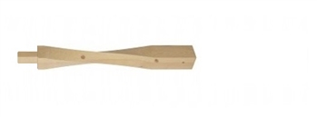 Pine Contemporary Newel Post 220mm Head
