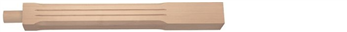 Hemlock Stop Chamfer Fluted Pegged Newel Post