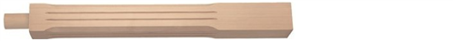 Hemlock Stop Chamfer Fluted Pegged Newel Post