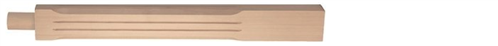 Hemlock Stop Chamfer Fluted Pegged Half Newel Post