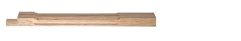Oak Stop Chamfer Fluted Pegged Half Newel Post