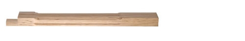 Oak Stop Chamfer Fluted Pegged Half Newel Post
