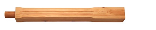 Pine Stop Chamfer Fluted Pegged Newel Post