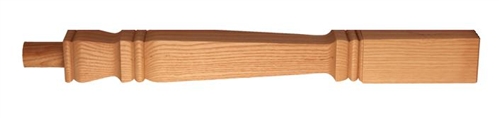 Ash Provincial Newel Half Post 220mm Head