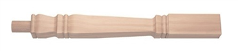 Hemlock Provincial Newel Half Post 220mm Head
