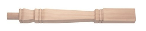 Hemlock Provincial Newel Half Post 220mm Head