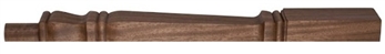 Walnut Provincial Half Newel Post 220mm Head