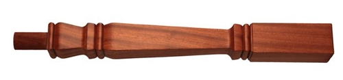 Dark Hardwood Provincial Newel Post 220mm Head
