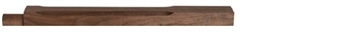 Walnut Stop Chamfered Half Pegged Newel Post