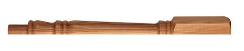 Ash Georgian Newel Post 220mm Head Half