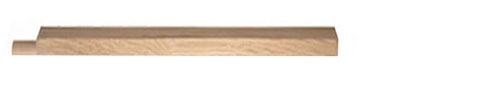 Oak Square Pegged Half Newel Post