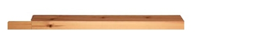 Pine Square Pegged Half Newel Post