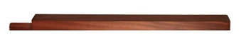 Dark hardwood Square Pegged Half Newel Post