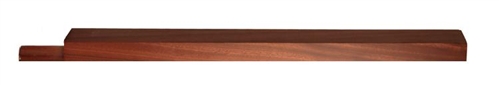 Dark hardwood Square Pegged Half Newel Post