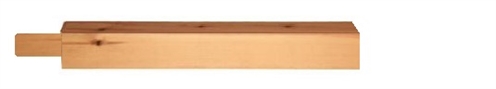 Pine Square Pegged Newel Post