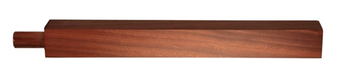 Dark hardwood Square Pegged Newel Post
