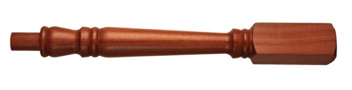 Dark Hardwood Georgian Newel Post 220mm Head