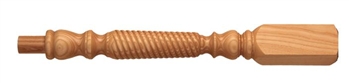 Ash Barley Twist Newel Post 220mm Head